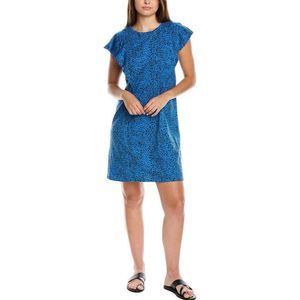 Vince Camuto Ruffle Sleeve Animal Print Shift Dress Size Small